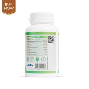 Anti Acne Tablets - a bottle with a blue label containing dietary supplements for clearer skin.
