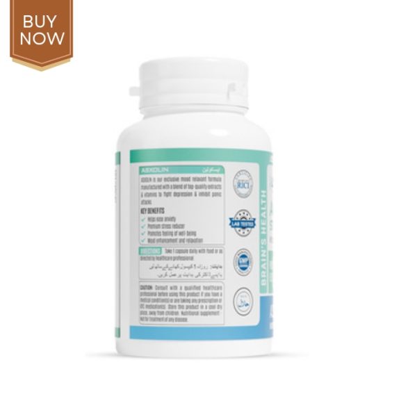 Anxiety Stress tablets in a sleek bottle, highlighting natural ingredients and calming benefits.
